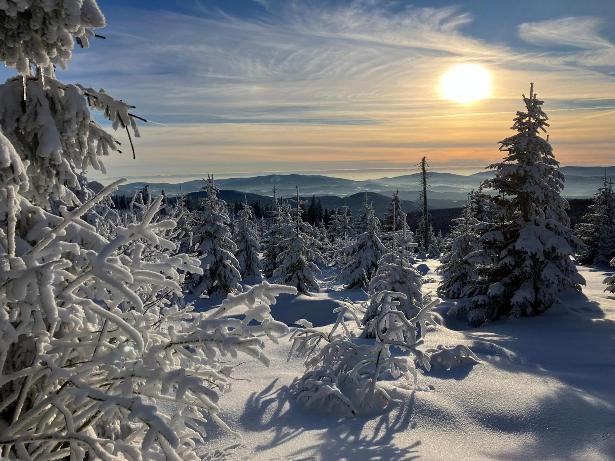 Chata Rozhlas Železná Ruda Exterior foto